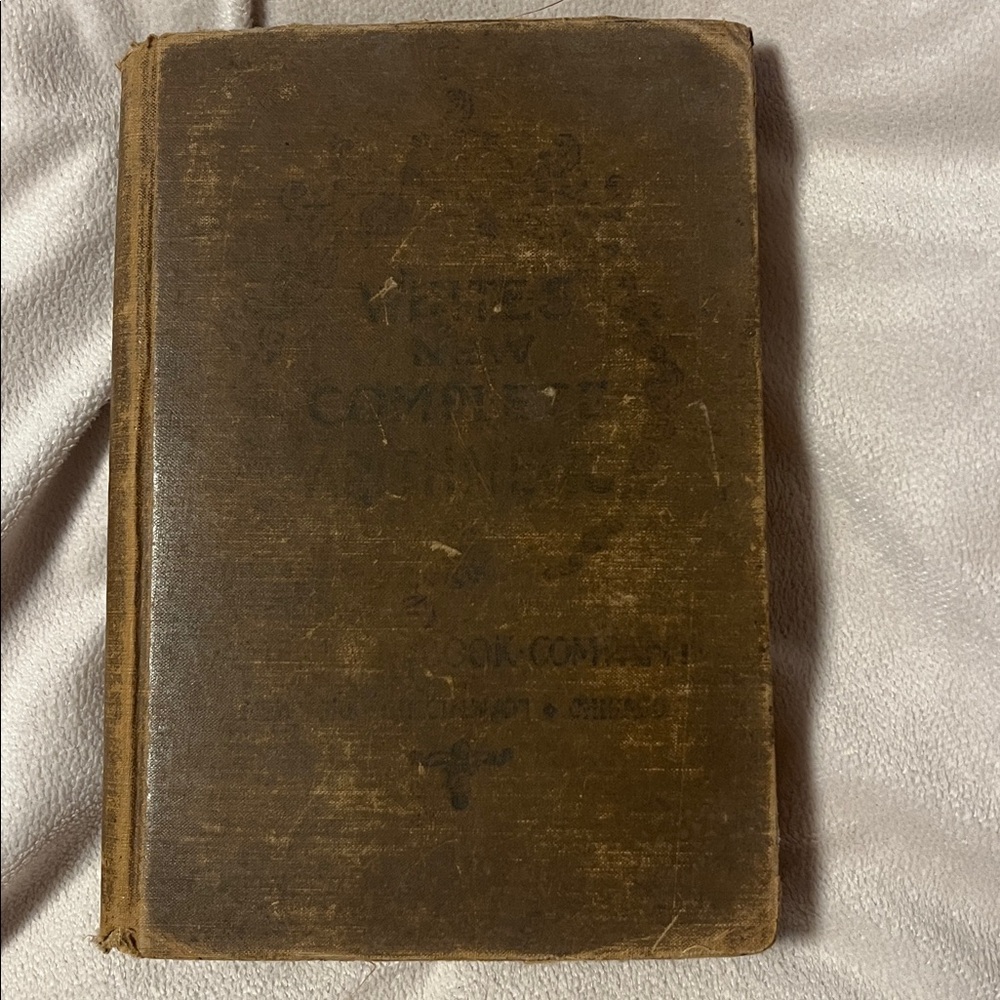 Vintage Brown Book White’s Arithmetic 1883